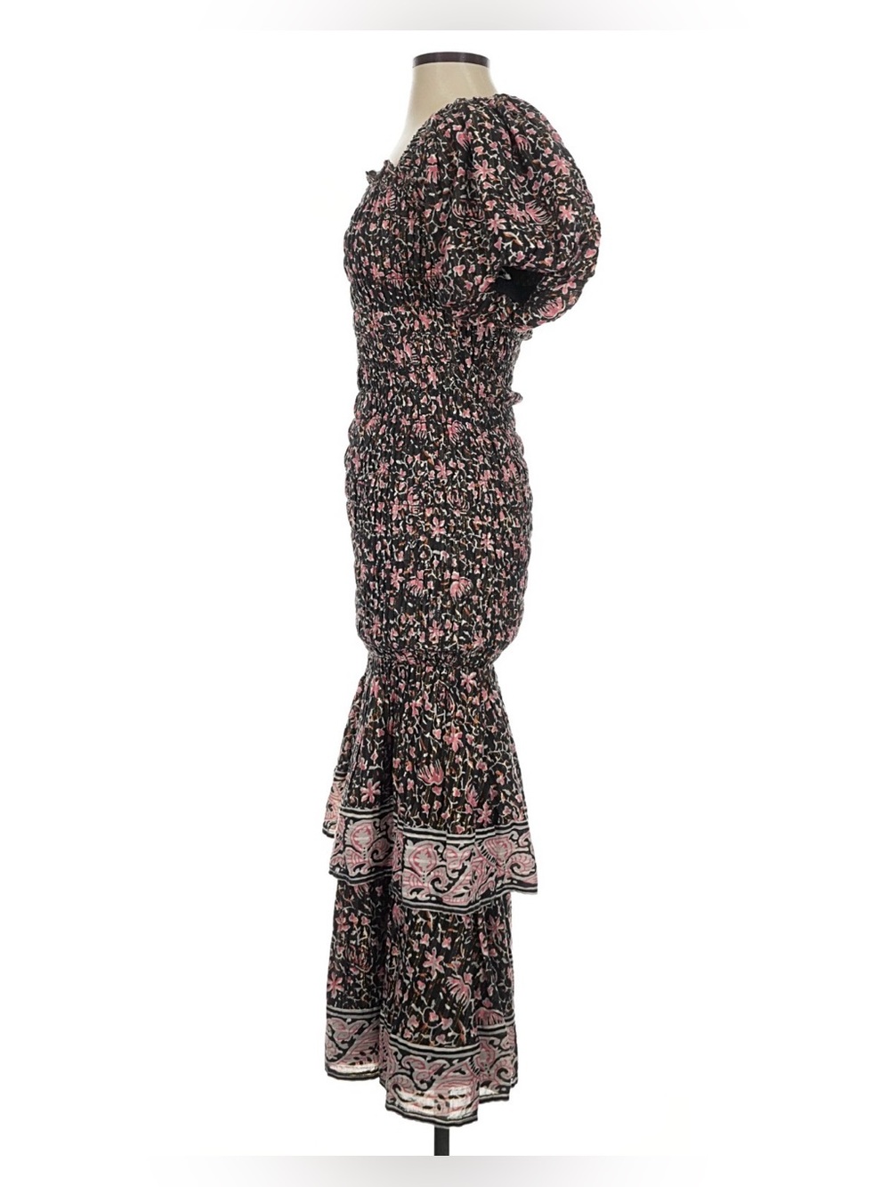 Cleobella Adelyn ankle dress in fan print - Picture 7 of 8